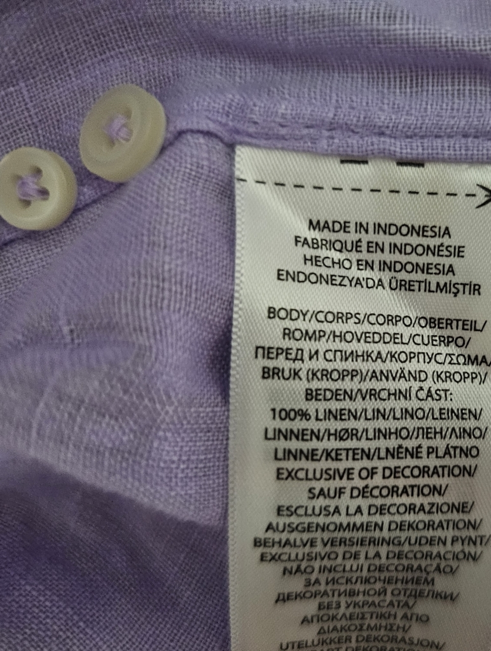 Polo Ralph Lauren 100% Linen Classic Fit Shirt Men’s XL Purple Button Down Lux - Picture 8 of 15